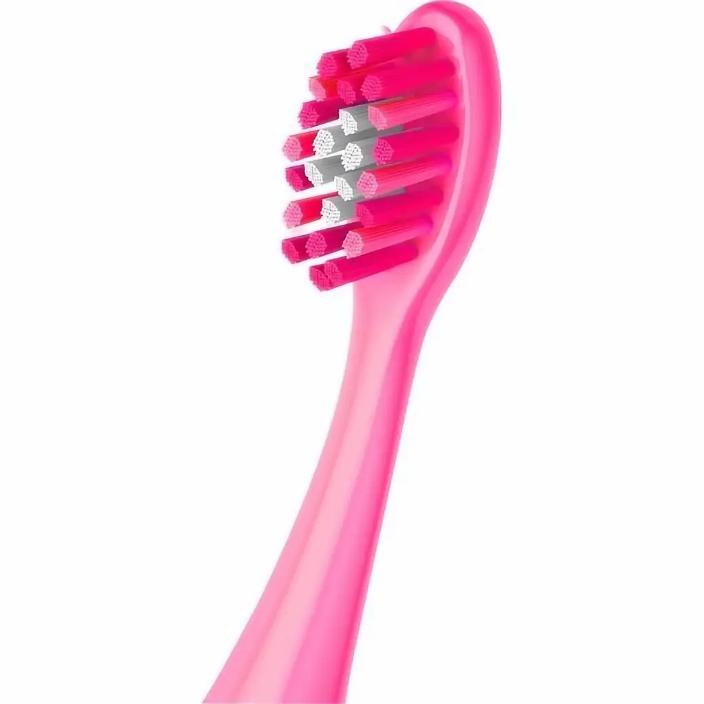 Детская зубная щетка Colgate Тролли 2-6 лет экстрамягкая на присоске розовая с фиолетовым (2170000000145) - фото 3