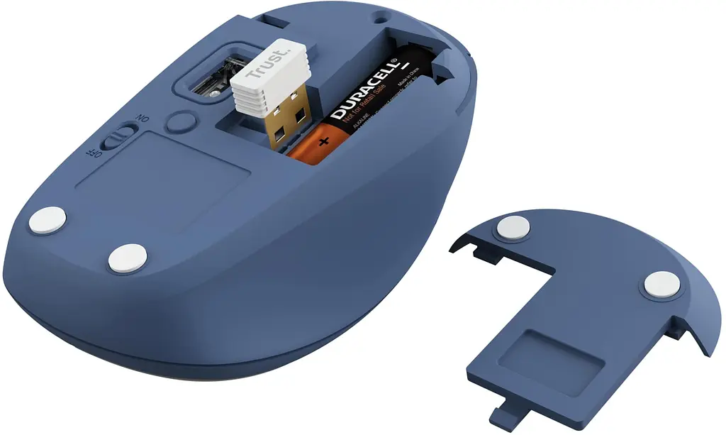Компьютерная мышь Trust Yvi+ Compact Multi-Device WL/BT/USB-A синий teh0014038 - фото 4