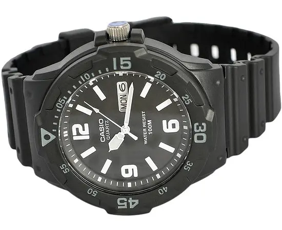 Стильные мужские полимерные наручные часы Оригинал Casio Collection MRW-200H-1B2VEG с полимерным ремешком - фото 2