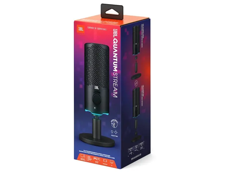 Мікрофон для ПК/для стрімінгу, подкастів JBL Quantum Stream (jblQSTREAMBLK) - фото 9