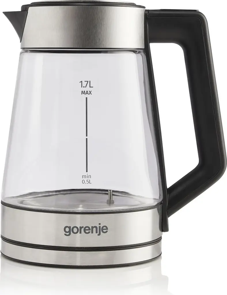 Электрочайник Gorenje 1.7 л 2 200 Вт стекло нержавеющая сталь kuh0015380 - фото 2