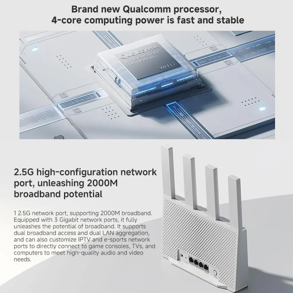 Роутер Xiaomi Router BE3600 маршрутизатор | Wi Fi 7 | 3570 Мб/с | Mesh - фото 7