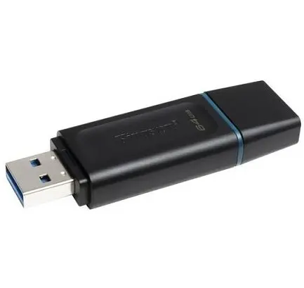 USB флеш-накопичувач Kingston DataTraveler Exodia 64GB USB 3.2 Black/Teal (DTX/64GB) - фото 3