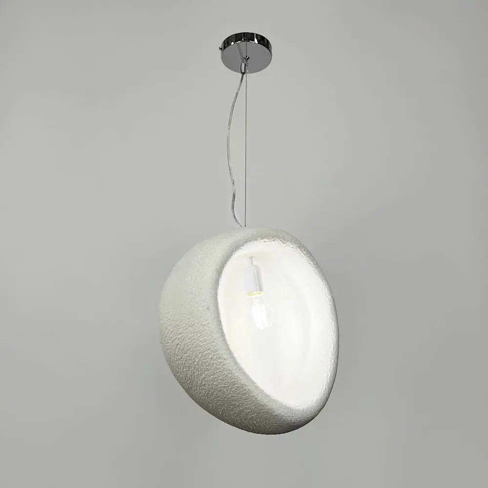 Гипсовый светильник в белом Ø40х46 см | Ст. MJ39-330 WT | Line F - фото 2