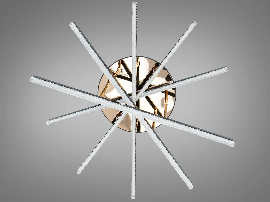 LED люстра потолочная Romin черная 72 Вт 12 м² без пульта - фото 4