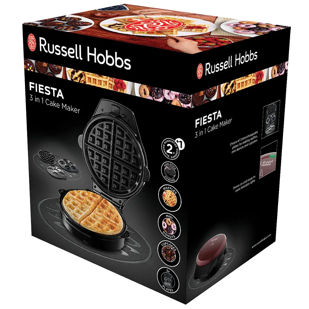 Вафельниця Russell Hobbs Fiesta 3-in-1 24620-56 - фото 9