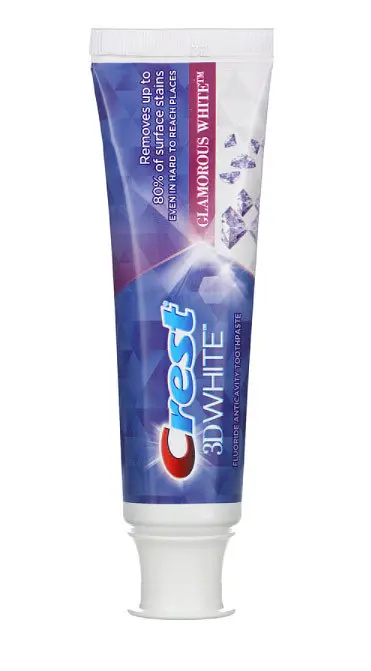 Зубна паста проти карієсу з фтором вибілювальна Crest 3D Glamorous White 116 г
