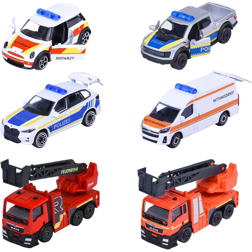 Машинка Majorette Преміум. Служба порятунку металева 7.5 см 6 видів (8503000003)