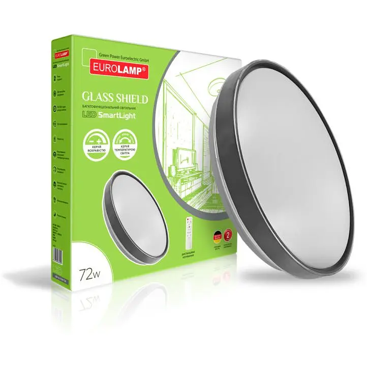 Светильник потолочный светодиодный Eurolamp Smart light Glass shield (LED-SL-72W-T28) - фото 2