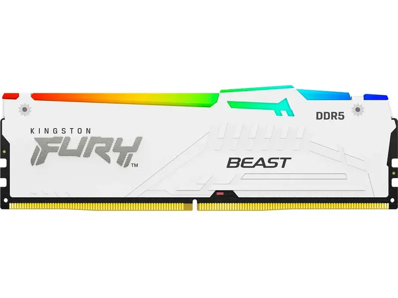 Модуль пам'яті Kingston FURY 16 GB DDR5 5600 MHz Beast White RGB (KF556C40BWA-16) - фото 2
