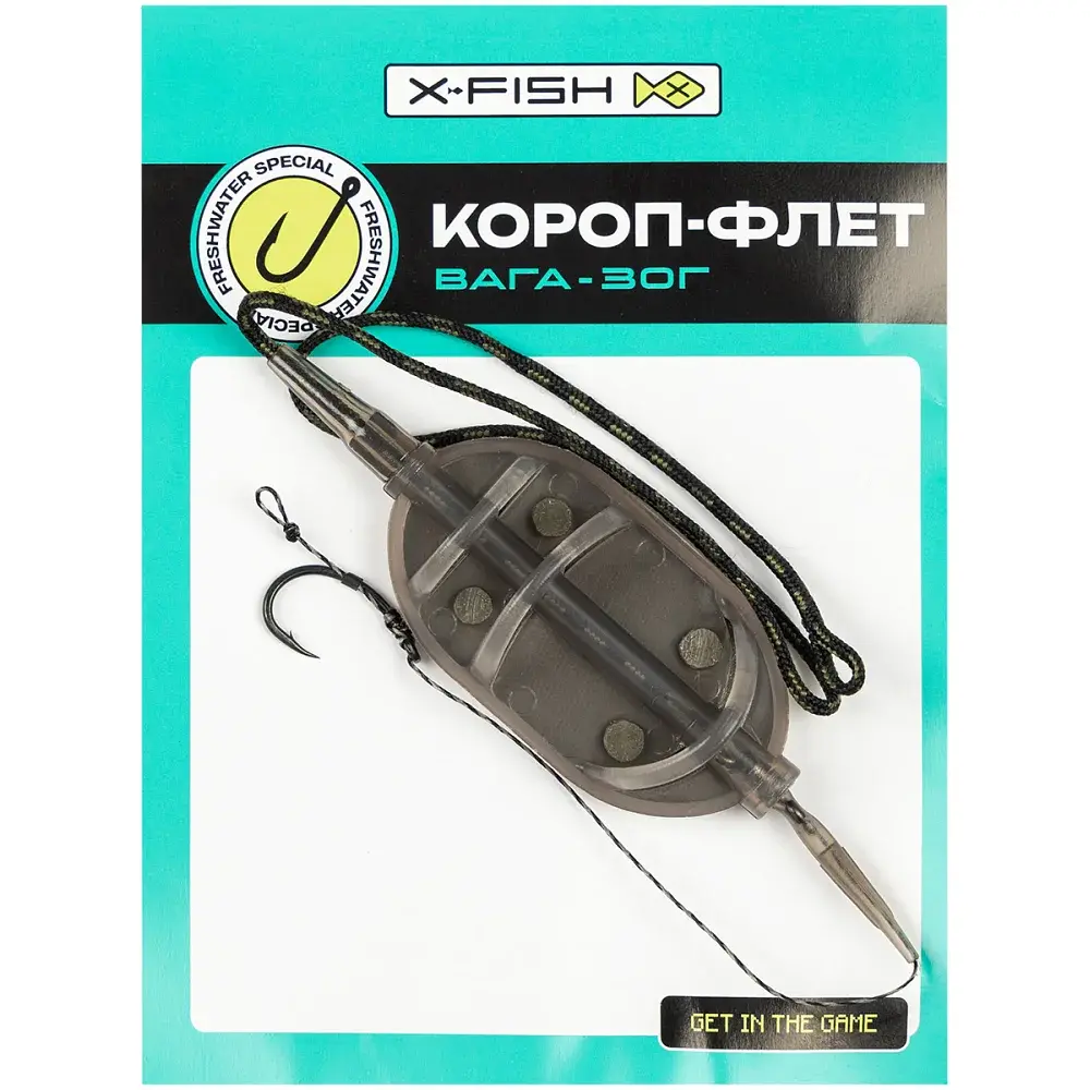 Оснащення коропове X-Fish Короп-флет 1 гачок 30g - фото 2