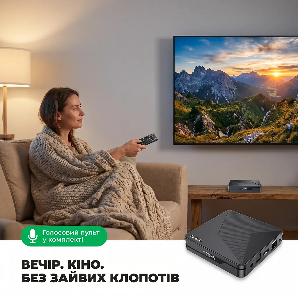 Смарт ТВ 4К приставка X88 PRO X5M Amlogic S905X5M 4/32 ГБ Android 14, голосовий пошук - фото 2