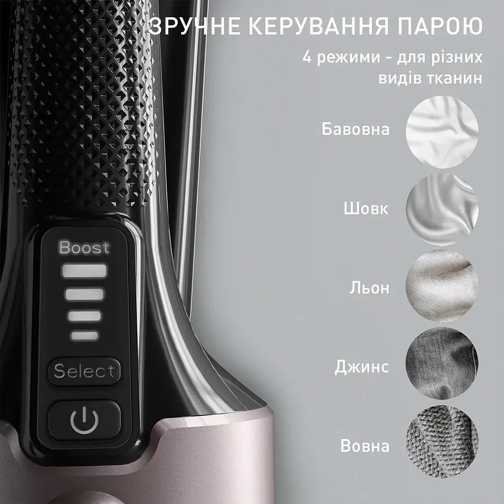 Tefal Відпарювач компактний Pure Force 3в1, 1800Вт, 180мл, постійна пара - 35гр, керам. підошва, чорно-рожевий - фото 8