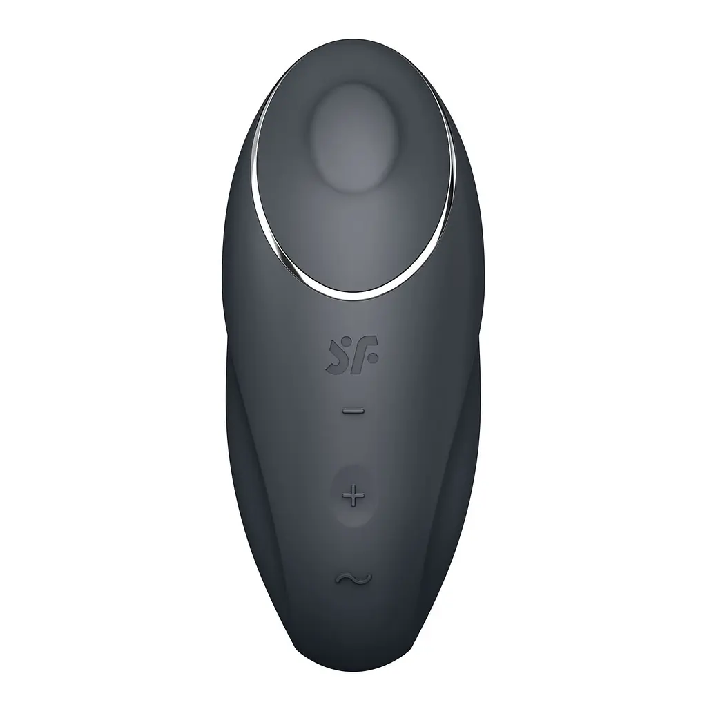 Вібростимулятор-пульсатор Satisfyer Tap & Climax 1 Grey, ефект постукування пальцем, 2 мотори - фото 4