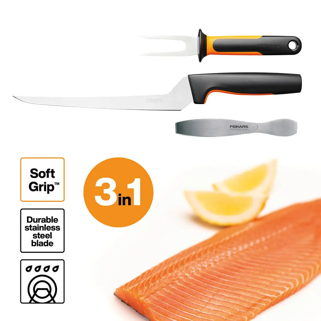 Набір кухонних ножів для риби Fiskars Functional Form ™ 3 шт 1057560 - фото 2