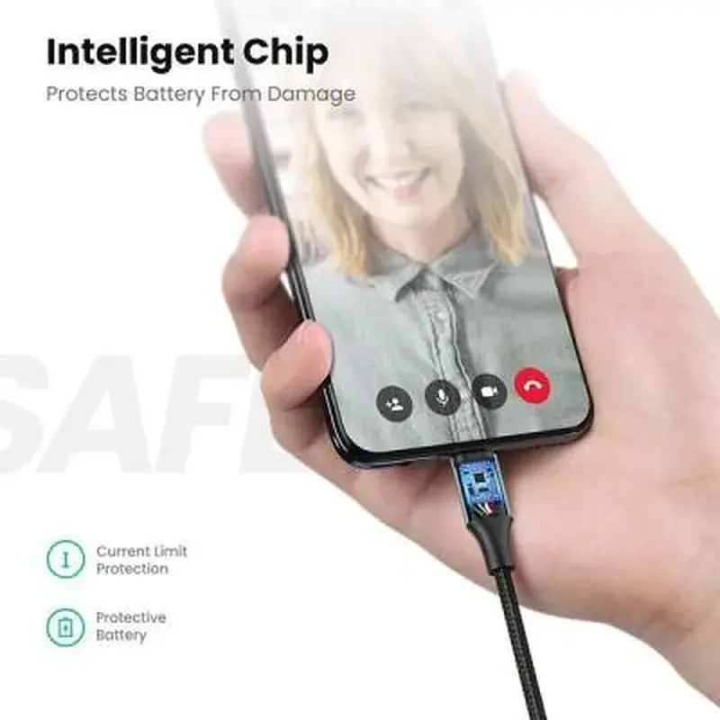 Кабель для передавання даних Ugreen US290 USB 2.0 AM to Micro 5P Aluminum Braid 2.0 m Black (60148) - фото 5