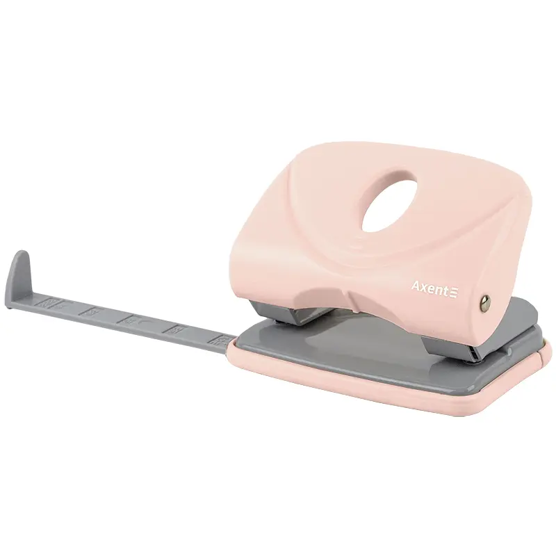 Діркопробивач Axent Welle-2 Pastelini з пластиковим верхом 20 аркушів рожевий (3820-10-A) - фото 2