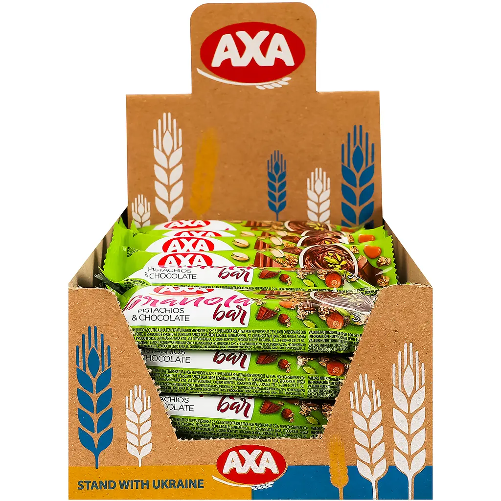 Батончик АXA гранола зі смаком фісташки та шоколаду 30 г - фото 3