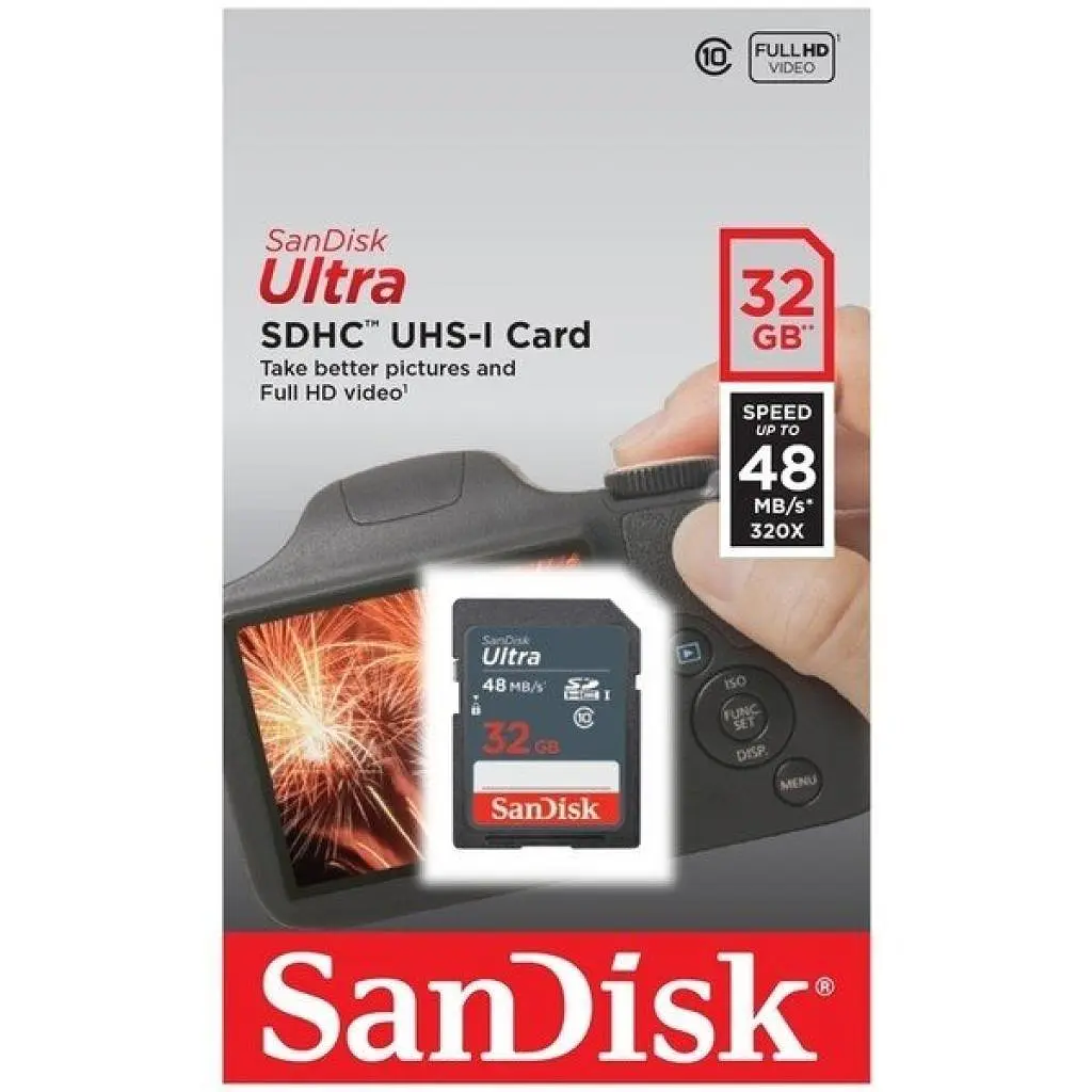 Карта пам'яті SanDisk 32GB SDHC class 10 UHS-I Ultra Lite (SDSDUNR-032G-GN3IN) - фото 3