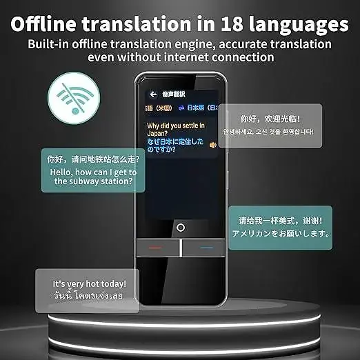 Голосовий перекладач Translator F6 AI Wi-Fi 139 мов (2537468543) - фото 4