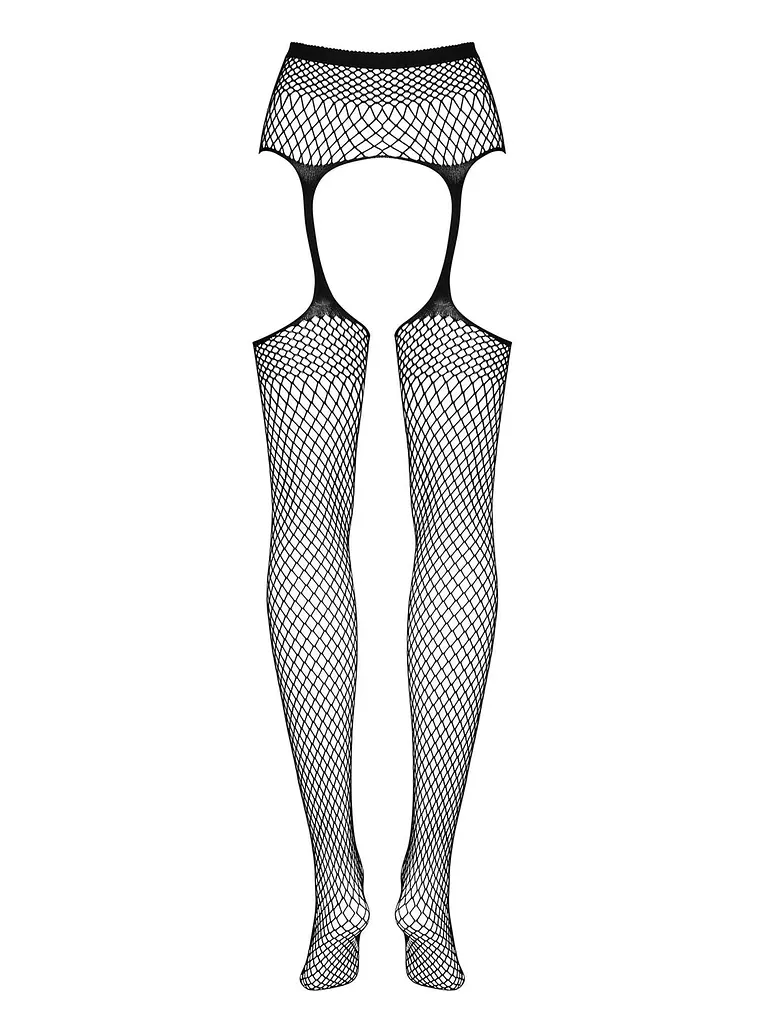 Колготки с имитацией чулок Obsessive Garter S815 S-L черный - фото 7