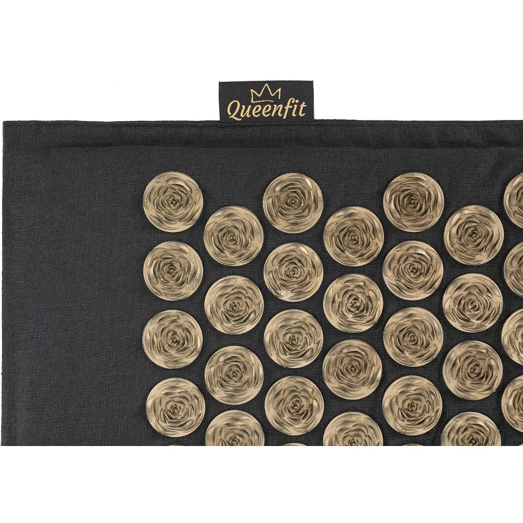 Килимок акупунктурний з подушкою Gymtek Queenfit чорний - фото 4