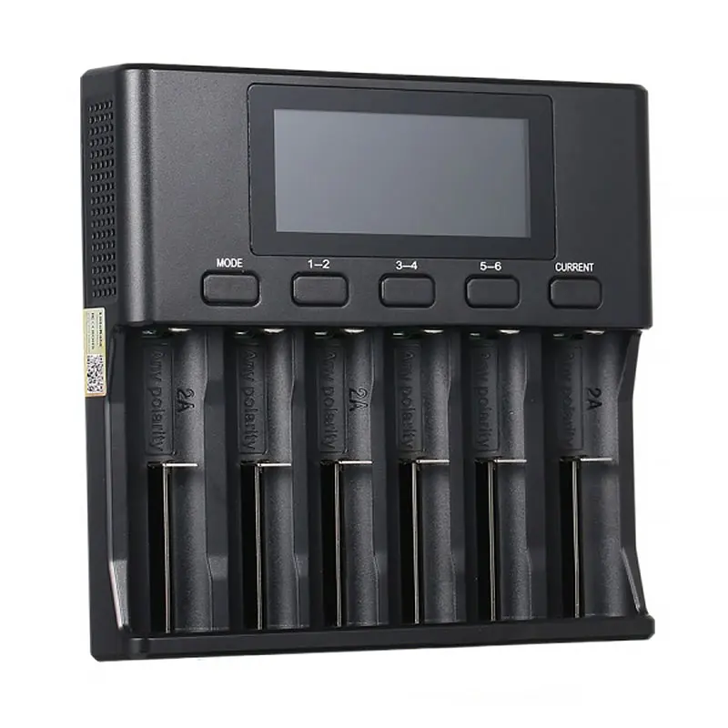 Зарядний пристрій LiitoKala Lii-S6, 6x(Lion/LiFePO4/NiMH/NiCd), Auto Polarity, Display+CAR charger - фото 2