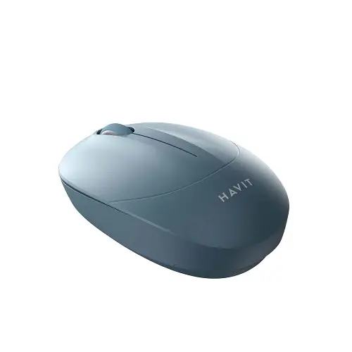 Миша бездротова Havit MS54GT, Blue, USB 2.4GHz, оптична, 1600 dpi, 3 кнопки, до 10 м, 1xAA (HV-MS54GT) - фото 2