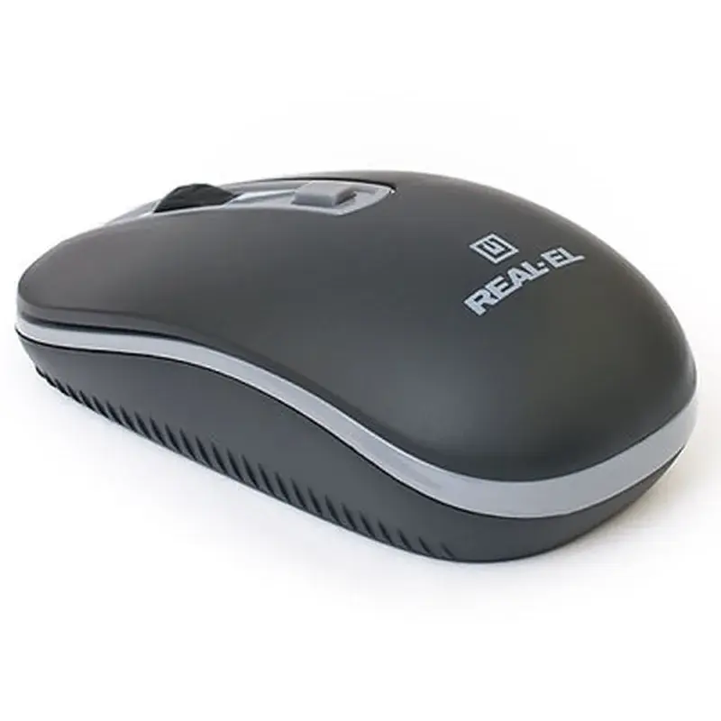Мишка REAL-EL RM-303 Wireless Black/Grey (EL123200021) - фото 3
