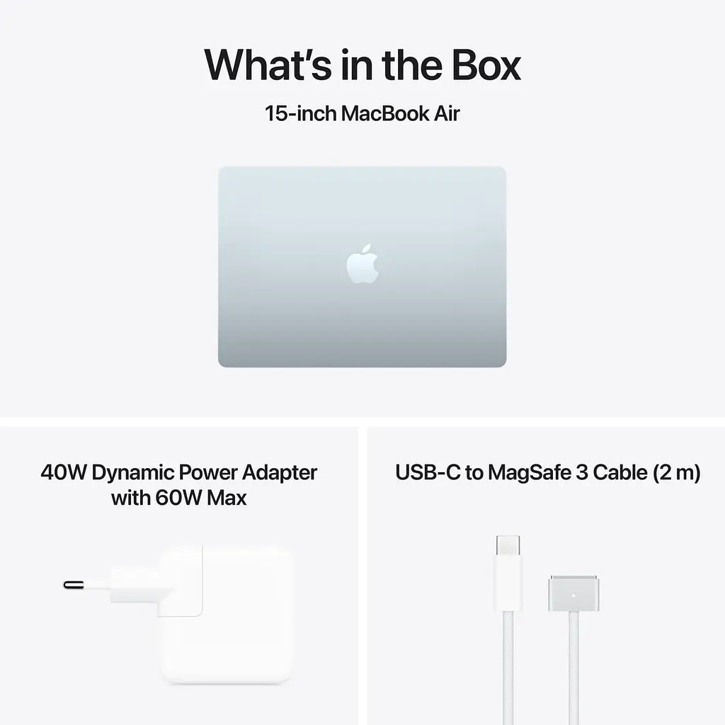 Ноутбук Apple 15.3 MacBook Air / M5/16GB/512SSD/UMA/MacOS/Sky Blue (MDVQ4UA/A) - фото 7