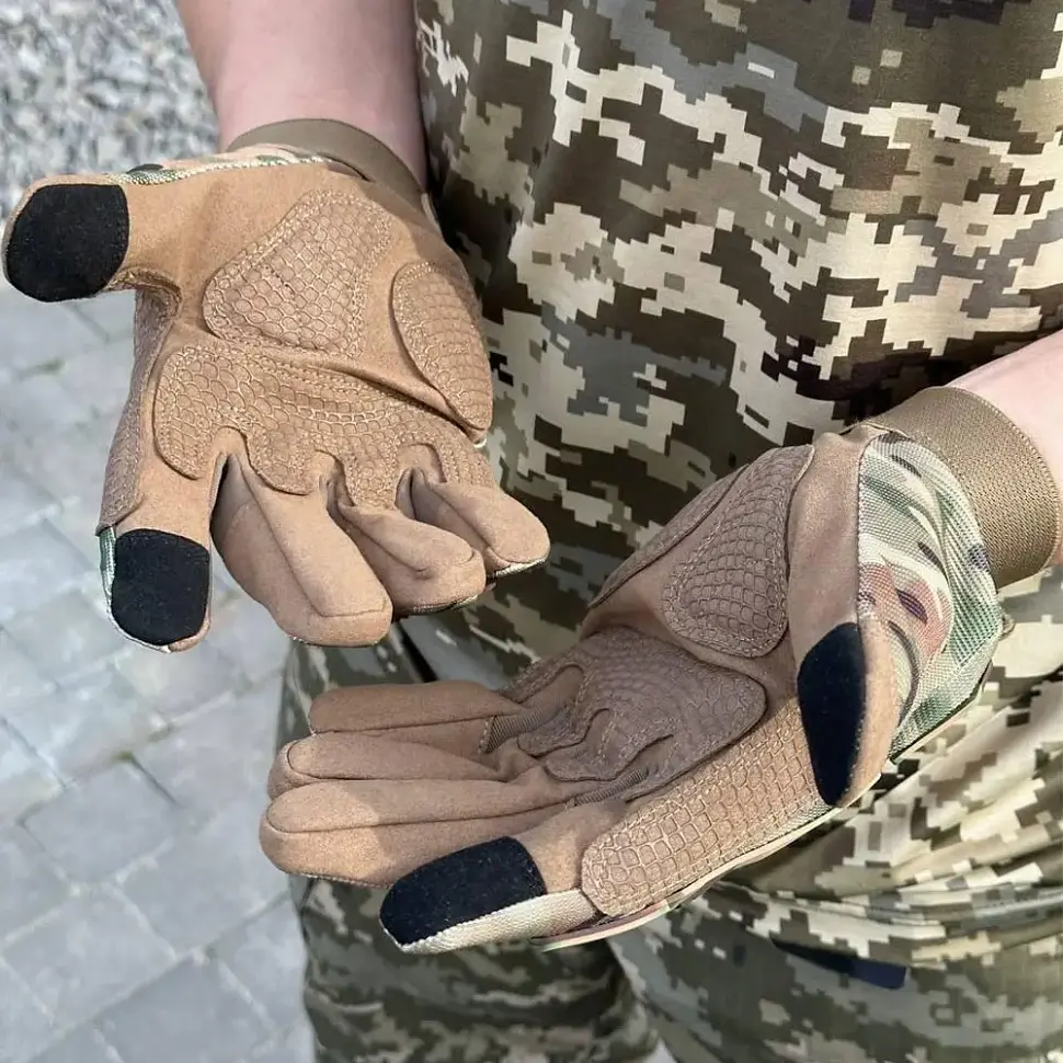 Рукавички тактичні Helikon-Tex Range Tactical Gloves - PenCott WildWood / Coyote A, розмір XL - фото 3