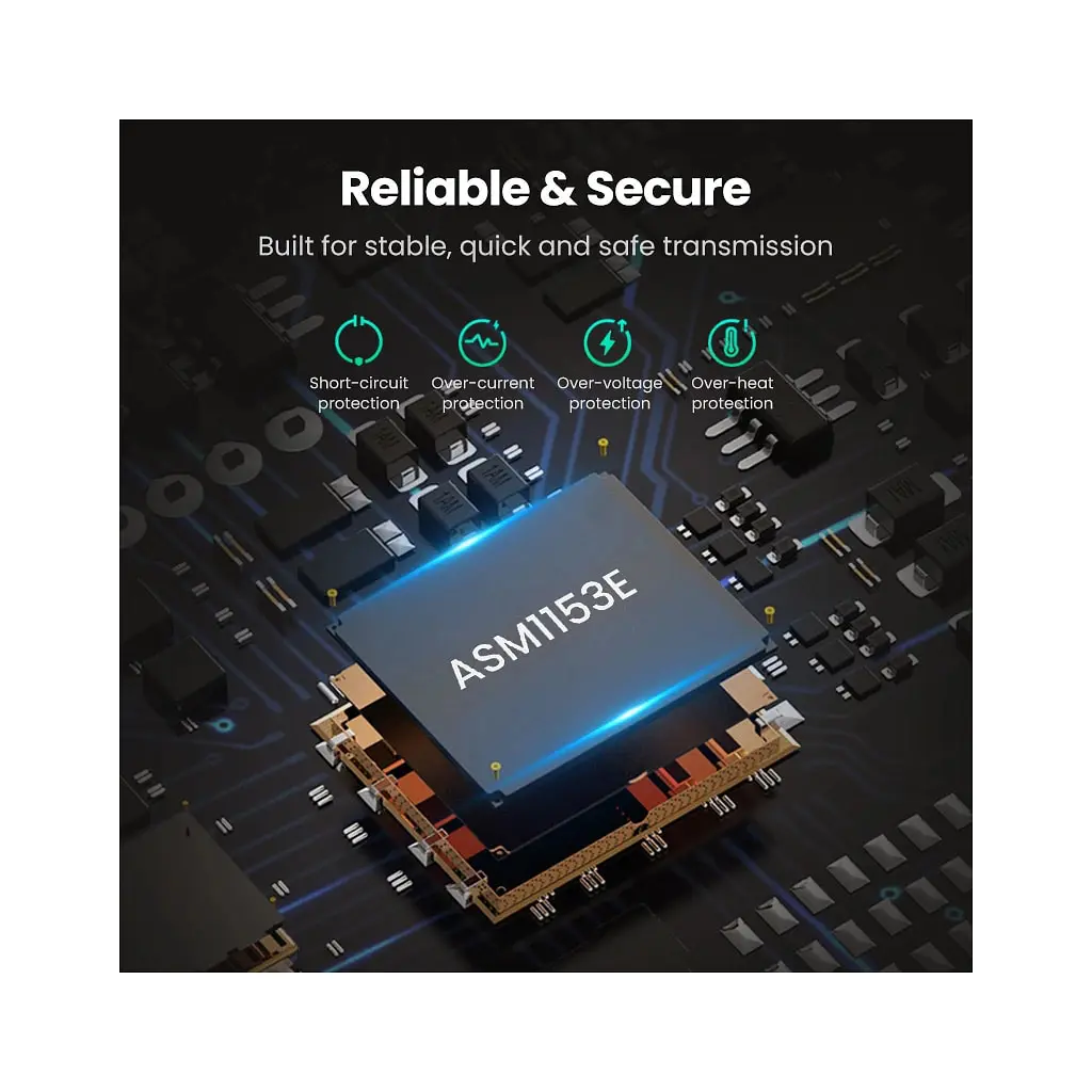 Переходник USB 3.0 Type-А to SATA III (F) CM321 Ugreen (70609) - фото 6