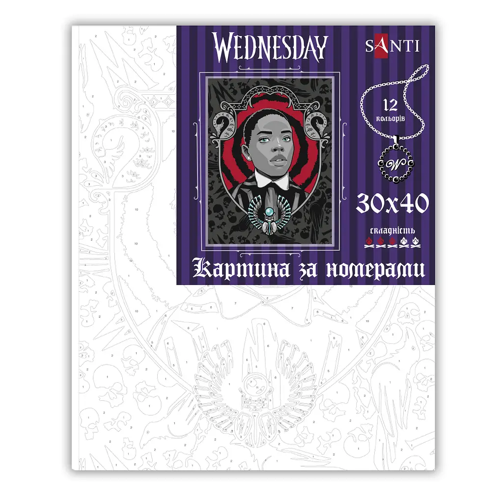 Картина за номерами Santi Wednesday Siren 30х40 см (955045) - фото 2