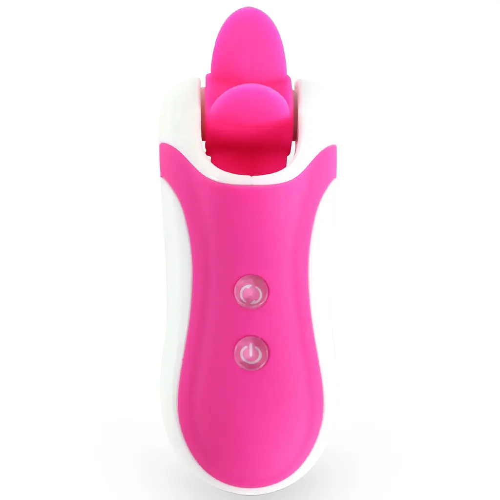 Стимулятор з імітацією оральних пестощів FeelzToys - Clitella Oral Clitoral Stimulator Pink - фото 3