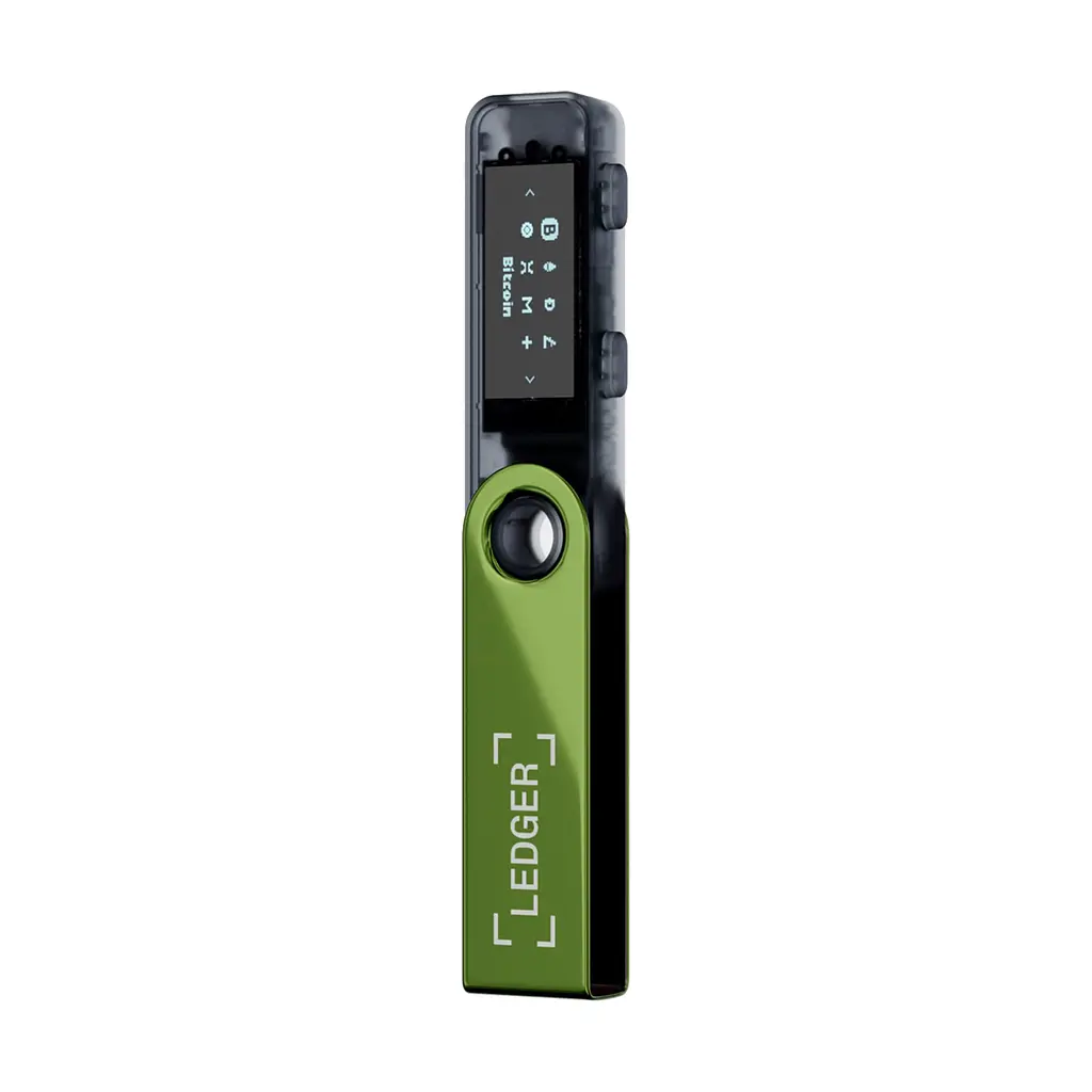 Криптогаманець Ledger Nano S Plus Oxidate Green, апаратний мультивалютний криптовалютний гаманець, холодне зберігання, USB, сумісність з Android/macOS/Windows, формат флешки, високий захист - фото 4