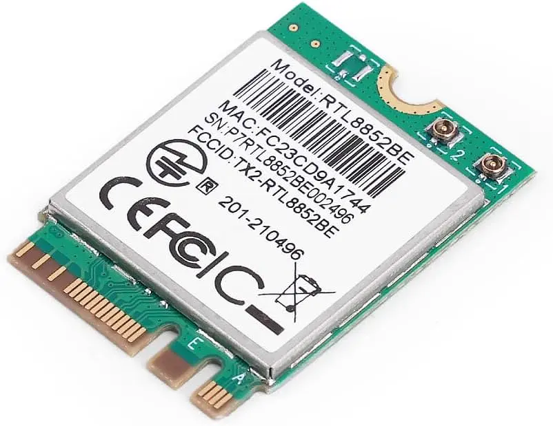 Мережева карта MediaTek WIFI 6 RTL8852BE Двохдіапазонний адаптер, Bluetooth модуль для ПК / Ноутбука (19530)