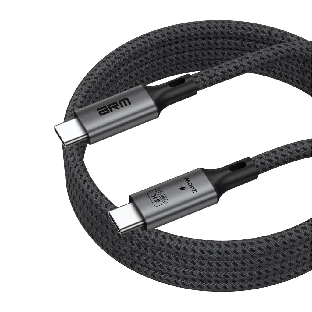 Дата кабель USB-C to USB-C 1.0m USB4 40Gbps 240W 8K60Hz black Armorstandart (ARM81921) - фото 5