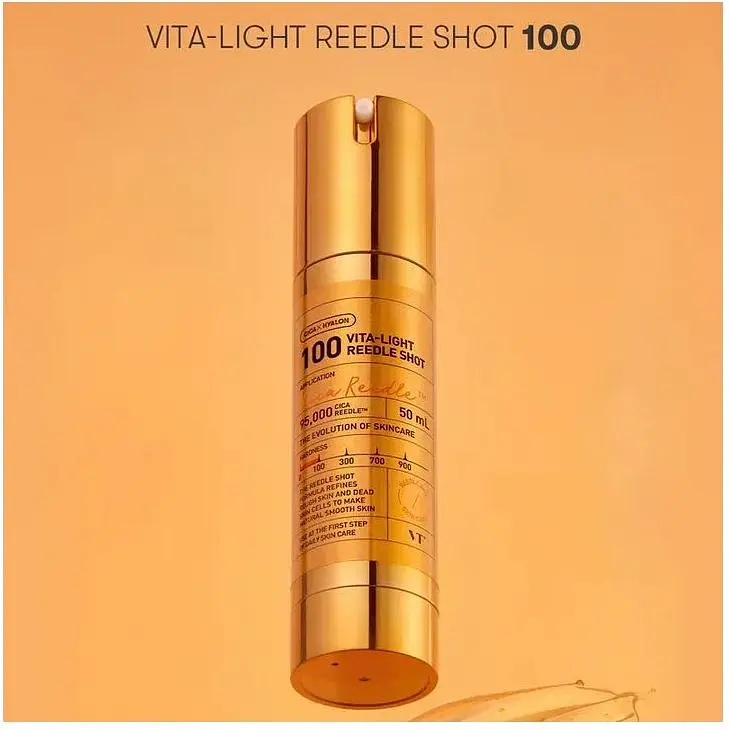  Бустер VT Cosmetics Vita-Light Reedle Shot 100 освещающий со спекулами 50 мл - фото 2