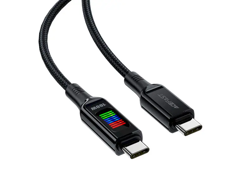 Кабель Acefast C7-03 USB-C to USB-C 100W 1.2м Black (6974316282778) - фото 2