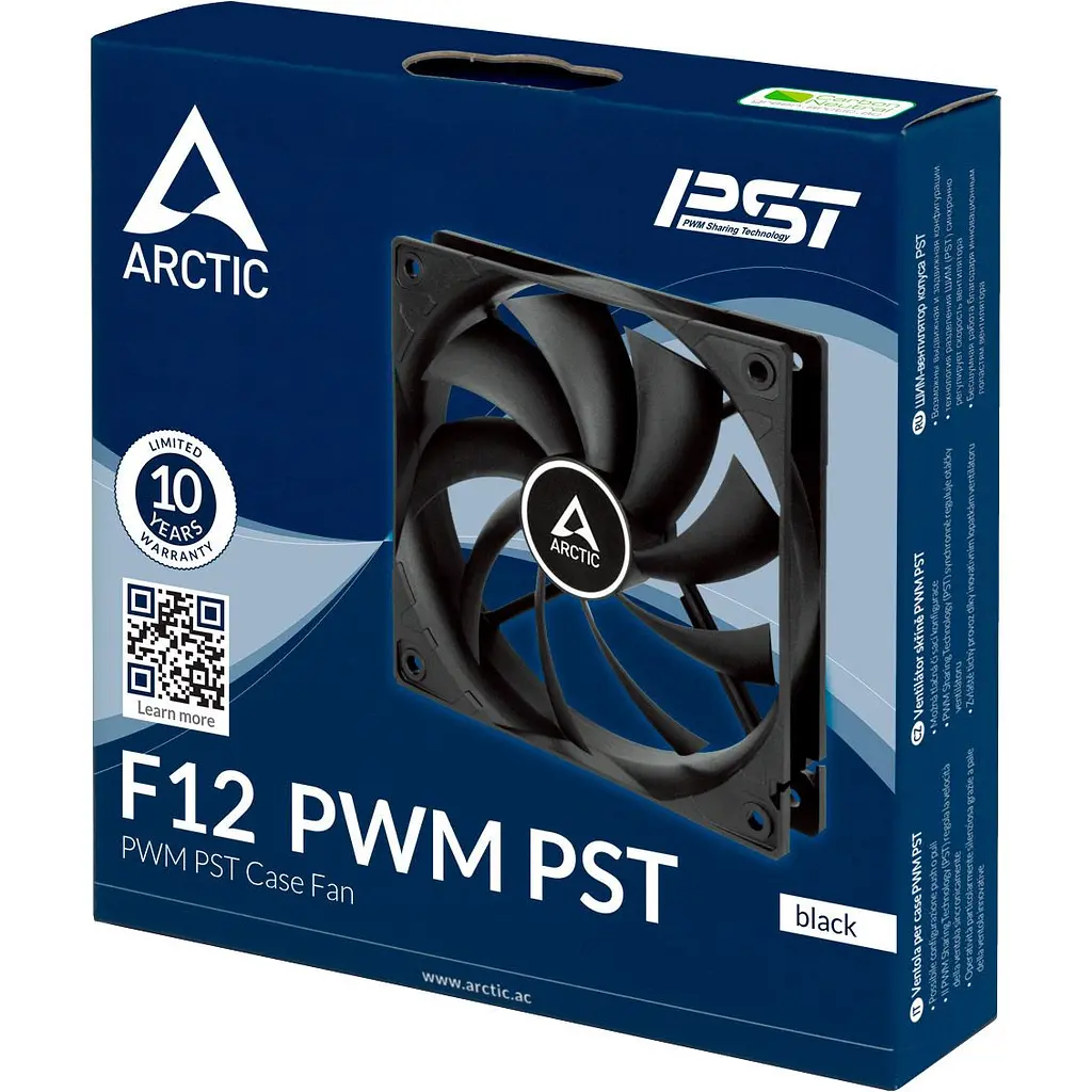 Корпусний вентилятор Arctic F12 PWM PST Black (ACFAN00200A) [175967] - фото 4