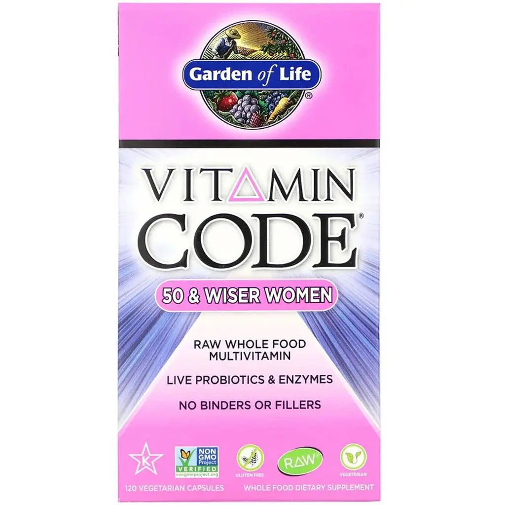 Мультивітаміни 50+ для жінок Garden of Life Vitamin Code 120 капсул (GOL11367) - фото 2