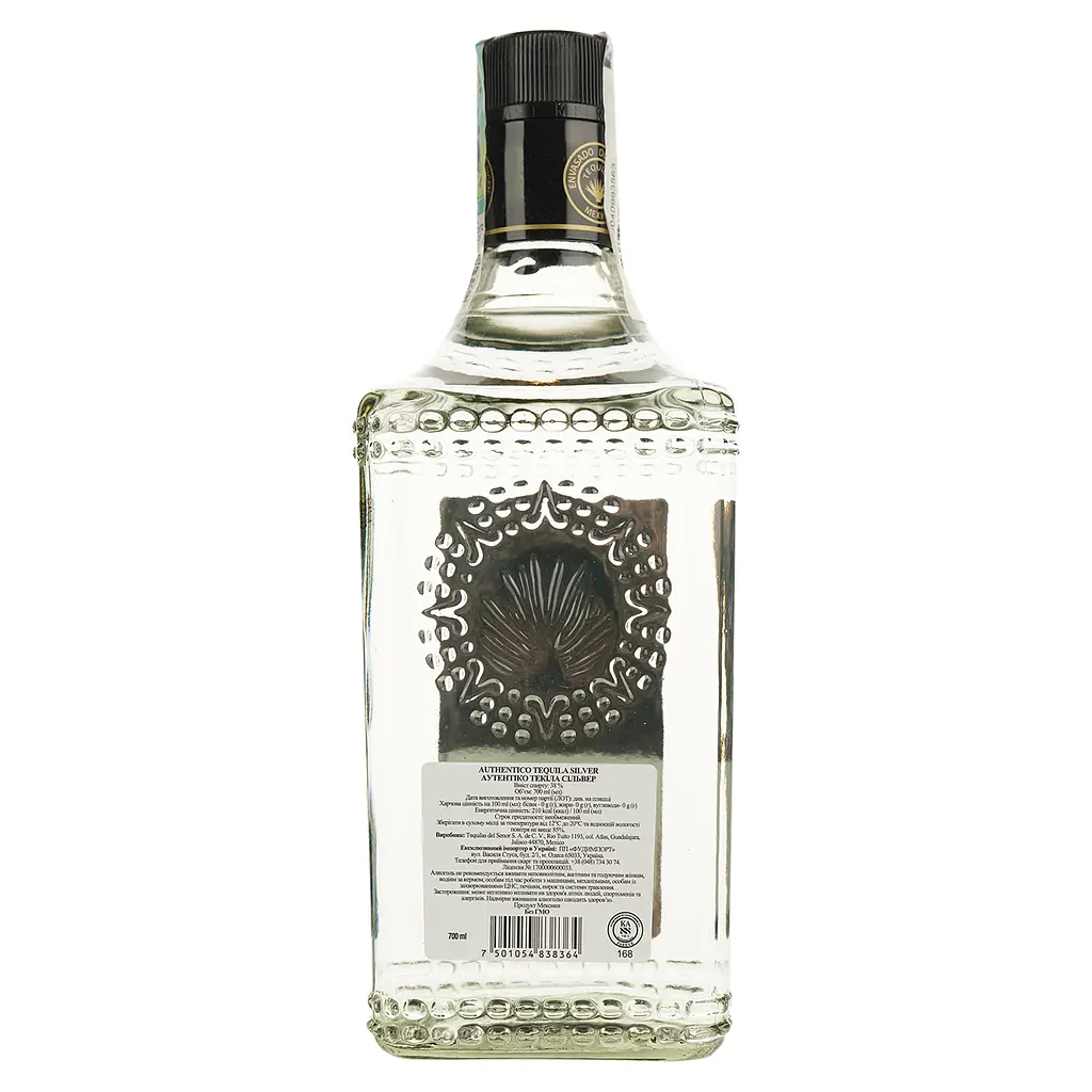 Текіла Authentico Silver 38% 0.7 л - фото 2