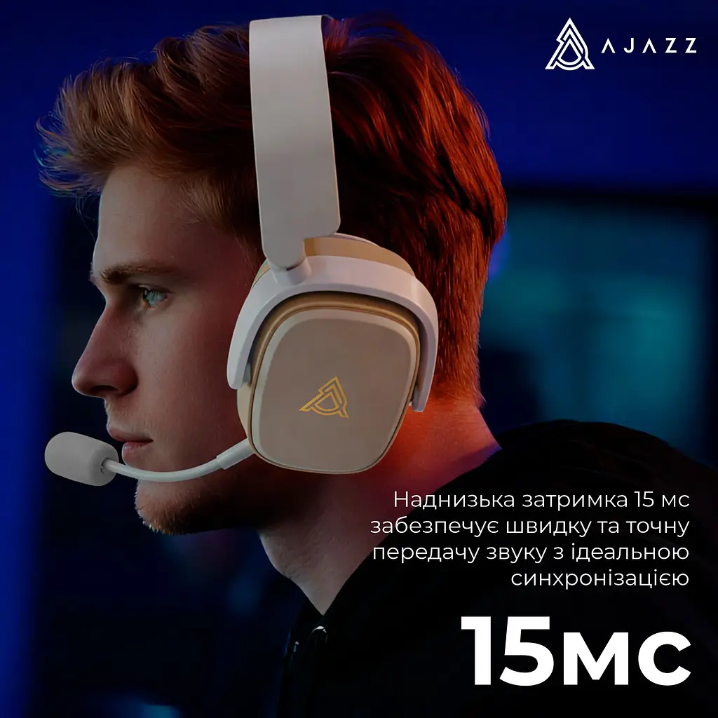 Наушники Ajazz AHM09 MAX 3-Mode Grey (AHM09-MAX-GW) - фото 14