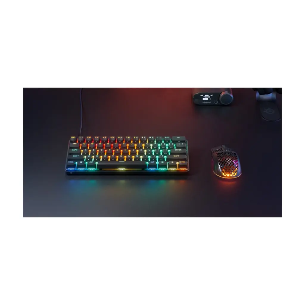 Клавіатура SteelSeries Apex Pro Mini Gen 3 HyperMagnetic OmniPoint 3.0 OLED USB UA Black (64913) - фото 4