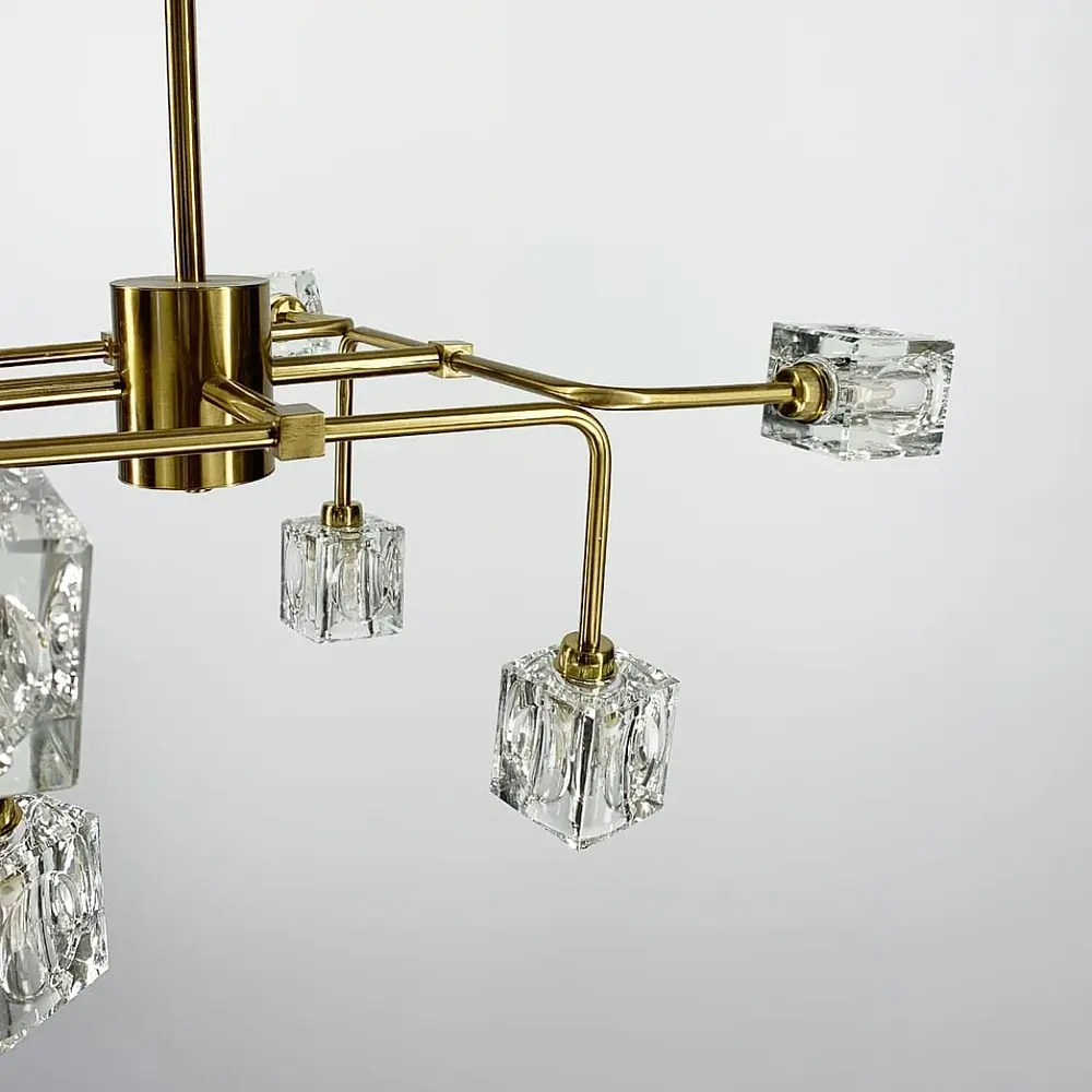 Люстра дизайнерская Crystal square Line.F H 9828/8 - фото 5