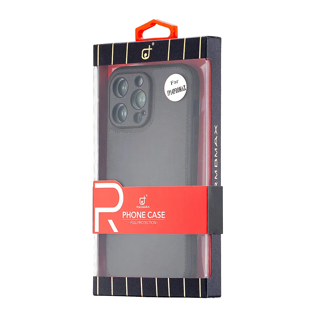 Чохол Jinduka Leather Protected Camera iPhone 14 Pro Max Black - фото 2