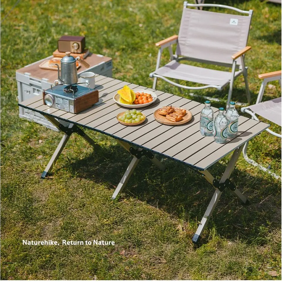 Складаний стіл Naturehike Star Jane T01 CNK2550JJ018, 119х60 см, вуглецева сталь, бежевий - фото 13