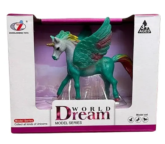 Фигурка крылатого единорога Dino Toys зеленый, 15×7,5×12 см