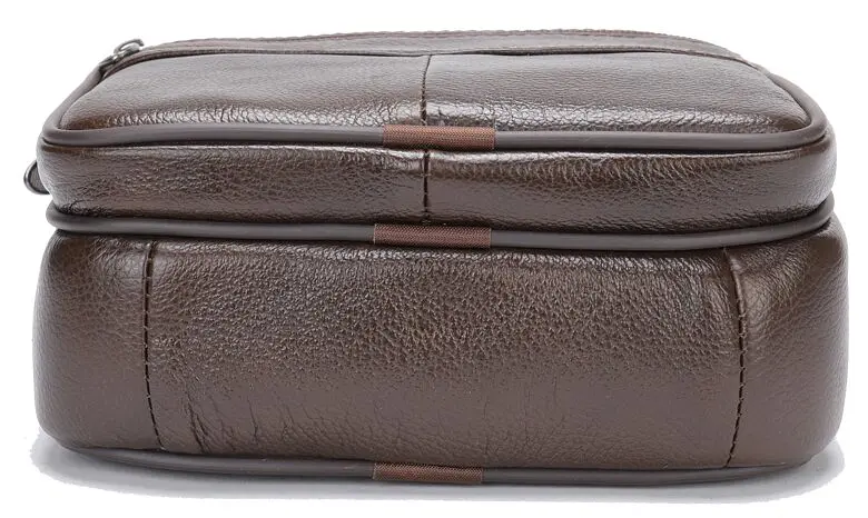 Сумка кожаная мужская Vintage 22,5х18,5х5 см sum0012794 - фото 9
