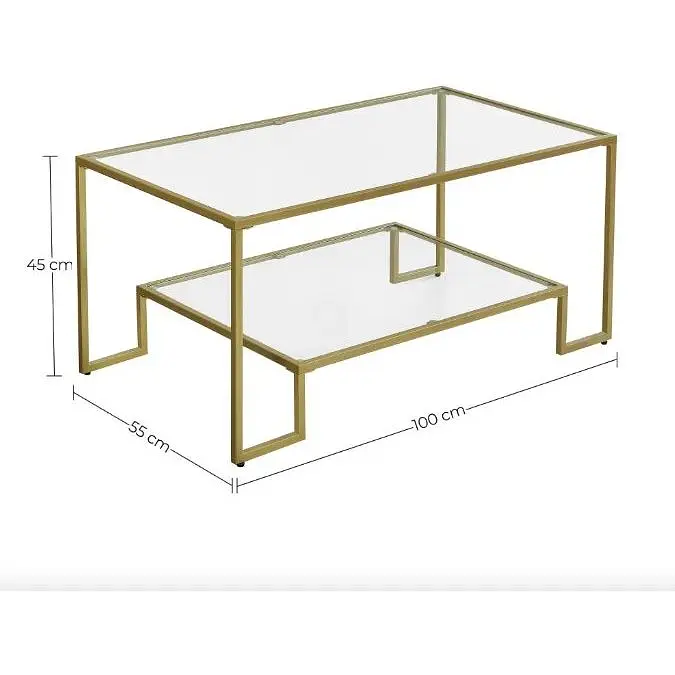 Журнальний столик Leobert Madison у стилі Loft золотистий - фото 7